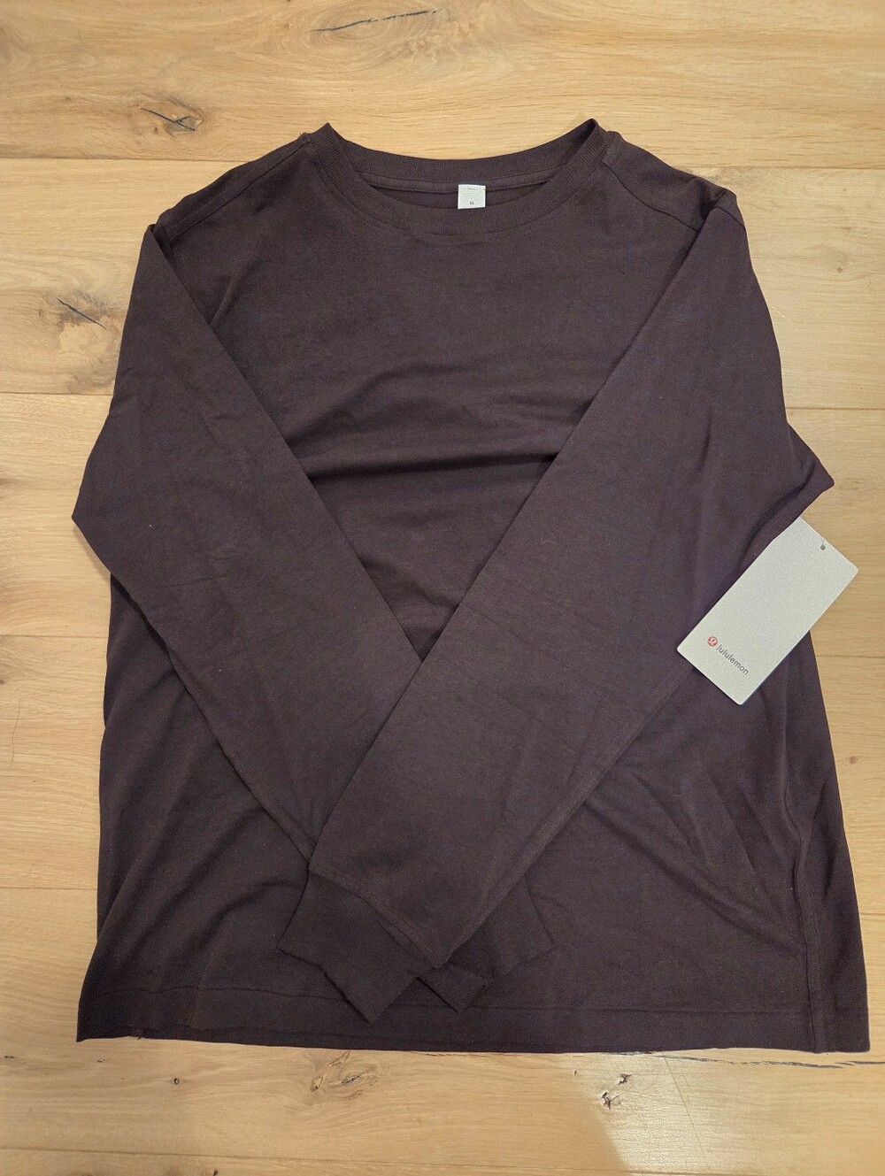 Lululemon All Yours Organic Cotton-Blend Long-Sleeve Shirt Size M Sequoia